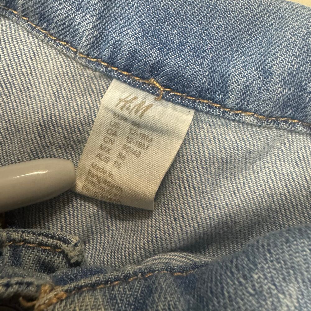 H&M Baby Girl 12-18M Denim Jacket 100% Cotton - Picture 3 of 5